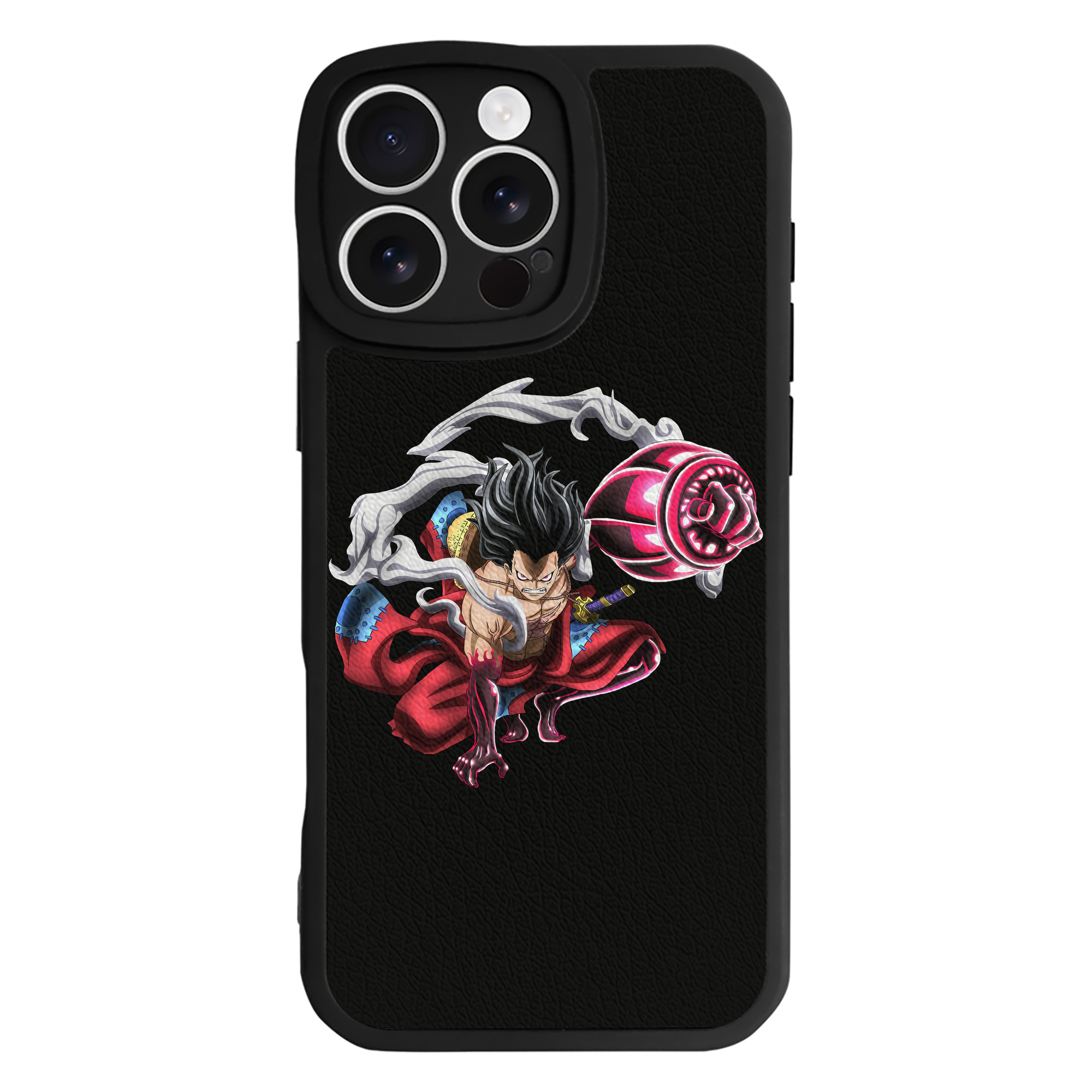 （画像用） ワンピース モンキー・D・ルフィ ONE PIECE Monkey D. Luffy 【iPhone 16シリーズ対応】シリコンスマホケース（レザー調） 材質：シリコン